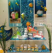 Schaufensterdekoration -Unter Wasser- © Barbaras Dekoservice