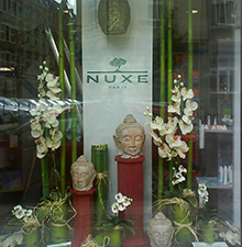 Schaufensterdekoration mit Bambus © Barbaras Dekoservice