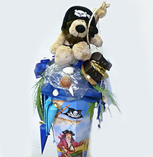 Zuckertüte mit Pirat-Löwe © Barbaras Dekoservice