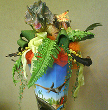 Zuckertüte mit Dinosaurier © Barbaras Dekoservice