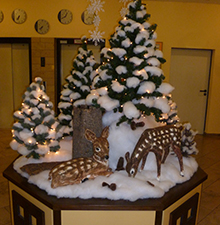 Tischdekoration mit Blüten © Barbaras Dekoservice