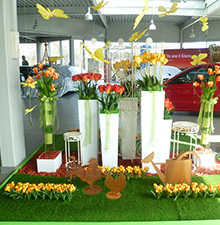 Innendekoration mit Frühlingsblumen © Barbaras Dekoservice