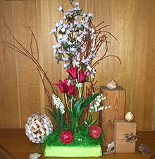 Innendekoration mit Frühlingsblumen © Barbaras Dekoservice