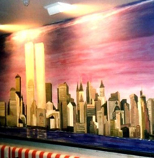 Wandmalerei -Skyline- © Barbaras Dekoservice
