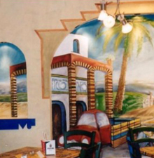 Wandmalerei -Landschaft- © Barbaras Dekoservice